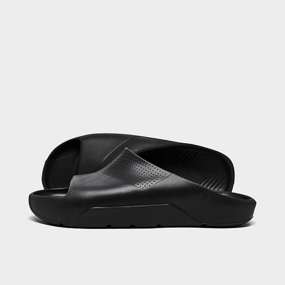 The Air Jordan Post Men's Black Slides Sandals in size 10